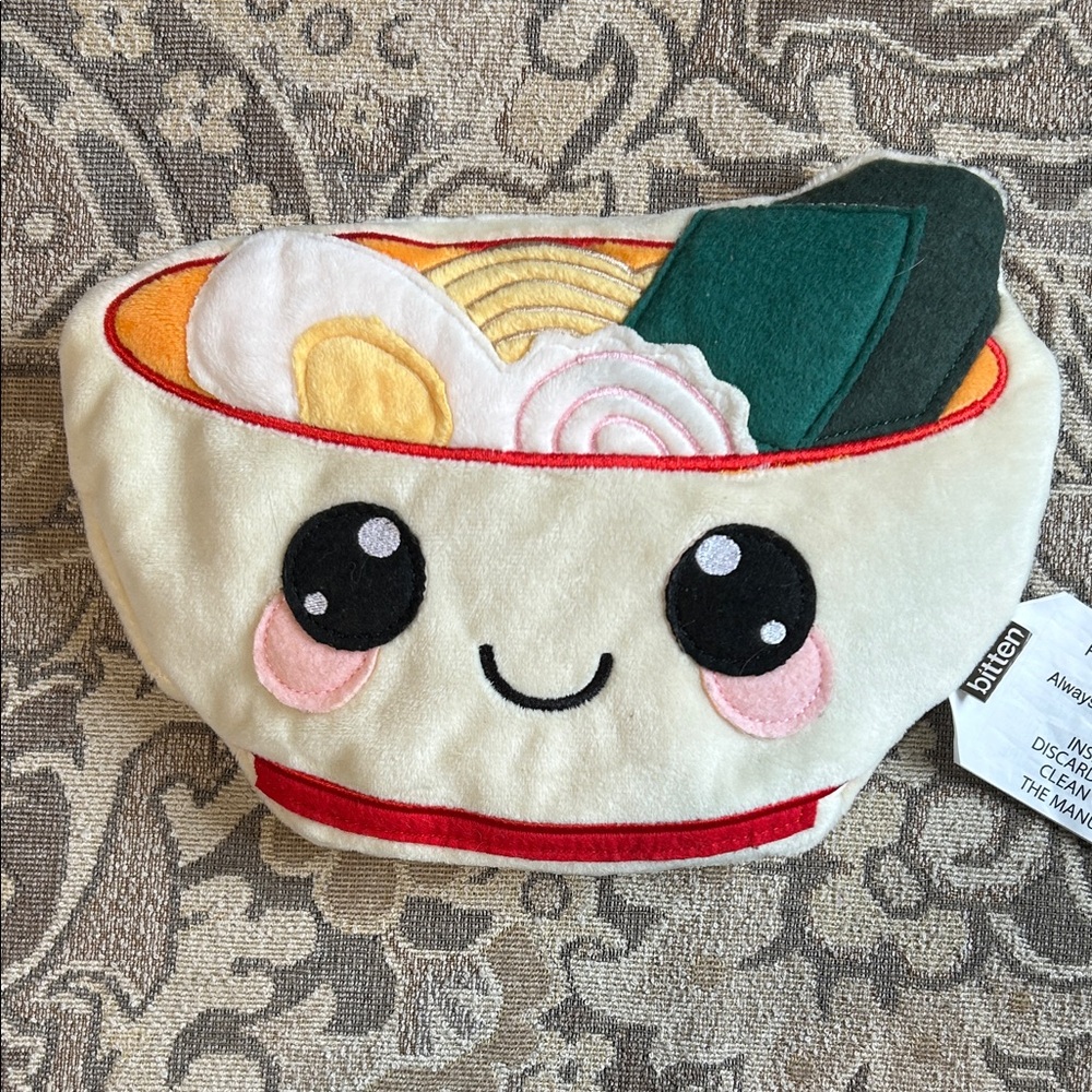Ramen Heating Pad. Buckwheat & Lavender Filled. Microwaveable. By Gamago Bitten.